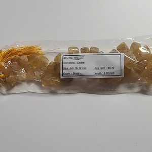 Genuine citrine gemstone
